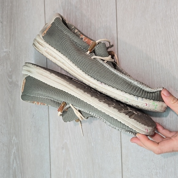 Hey Dude Mens Wally Eco Sox Algae Loafer Slip on shoes sz 12 - Picture 9 of 12